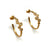 18k Gold & Diamond Hoop Earrings-Earrings-Yasuko Azuma-Pistachios