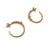 18k Gold & Diamond Hoop Earrings-Earrings-Yasuko Azuma-Pistachios