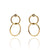 18k Gold Interlocking Circle Earrings-Earrings-Yasuko Azuma-Pistachios