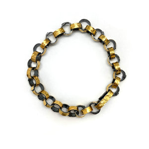 22k Gold Chain Link Bracelet-Bracelets-Heather Guidero-Pistachios