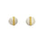 22k Gold and Sterling Silver Stud Earrings-Earrings-Heather Guidero-Pistachios