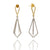 3D Triangular Drops - Gold/Silver-Earrings-Veronika Majewska-Pistachios