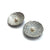 Akoya Pearl and Engraved Silver Dome Earrings-Earrings-So Young Park-Pistachios