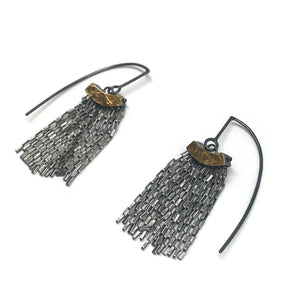 Arch Fringe Earrings-Earrings-Heather Guidero-Pistachios