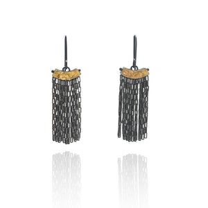 Arch Fringe Earrings-Earrings-Heather Guidero-Pistachios