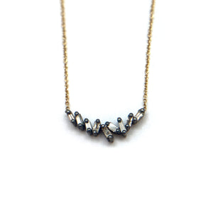 Arched Diamond Necklace-Necklaces-Manuk Durmazguler-Pistachios