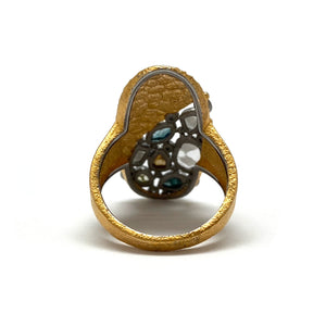 Asymmetrical Diamond Ring-Rings-Amit Mangal-Pistachios