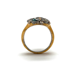 Asymmetrical Diamond Ring-Rings-Amit Mangal-Pistachios