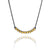 Bi-Metal Circle Necklace-Necklaces-Elisa Bongfeldt-Pistachios