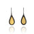 Bi-Metal Floating Teardrop Earrings-Earrings-Elisa Bongfeldt-Pistachios