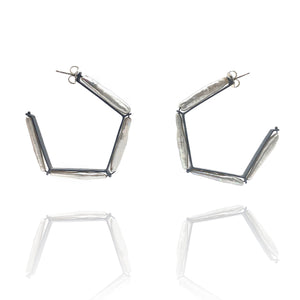 Biwa Pearl Hoops-Earrings-Heather Guidero-Pistachios