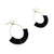 Black Tassel Sequin Earrings-Earrings-Giovanna Torrico-Pistachios