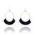 Black Tassel Sequin Earrings-Earrings-Giovanna Torrico-Pistachios