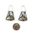 Black and Gold Cage Earrings-Earrings-Emilie Pritchard-Pistachios