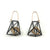 Black and Gold Cage Earrings-Earrings-Emilie Pritchard-Pistachios