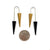 Black and Gold Cone Earrings-Earrings-Reinhard Gremli-Pistachios