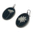 Black and White Floral Earrings-Earrings-Kelly Jean Conroy-Pistachios