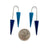 Blue Cone Earrings-Earrings-Reinhard Gremli-Pistachios