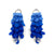 Blue Gradient And Silver Leaf Dangle Earrings-Earrings-Eve Balashova-Pistachios