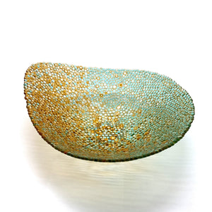 Blue and Orange Dish-Homeware-Joseph Enszo-Pistachios