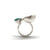 Blue and Silver Open Faced Ring-Rings-Sabine Müller-Pistachios