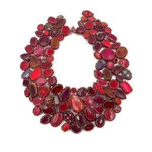 Boks and Baum - Red Plaza Necklace-Necklaces-Wearing Red: Ignite the Fire-Pistachios