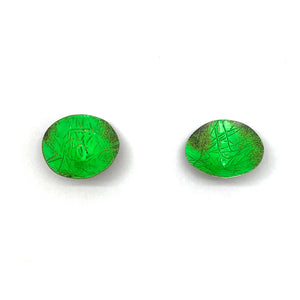 Bright Green Cone Earrings-Earrings-So Young Park-Pistachios