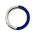 Bright Silver and Blue Bangle-Bracelets-Yoko Takirai-Pistachios