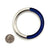 Bright Silver and Blue Bangle-Bracelets-Yoko Takirai-Pistachios