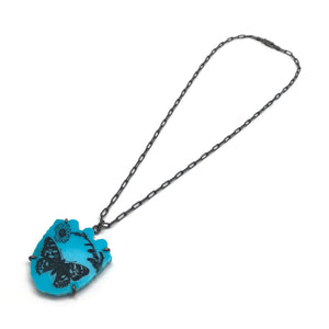 Butterfly Turquoise Pendant-Necklaces-Kelly Jean Conroy-Pistachios