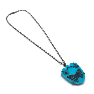 Butterfly Turquoise Pendant-Necklaces-Kelly Jean Conroy-Pistachios