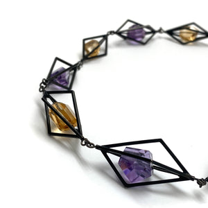 Caged Necklace-Necklaces-Daphne Krinos-Pistachios