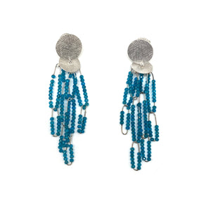 Cascading Apatite Earrings-Earrings-Heather Guidero-Pistachios