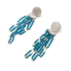 Cascading Apatite Earrings-Earrings-Heather Guidero-Pistachios