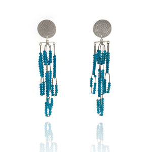 Cascading Apatite Earrings-Earrings-Heather Guidero-Pistachios