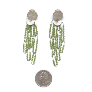 Cascading Peridot Earrings-Earrings-Heather Guidero-Pistachios