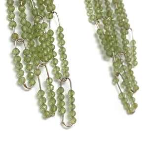 Cascading Peridot Earrings-Earrings-Heather Guidero-Pistachios