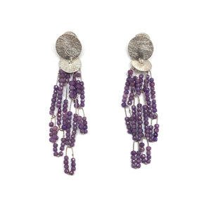 Cascading Phosphosiderite Earrings-Earrings-Heather Guidero-Pistachios