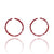 Cassandra Prinzi - Big Hoop Earrings-Earrings-Wearing Red: Ignite the Fire-Pistachios