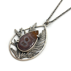 Cedar and Agate Necklace-Necklaces-Carin Jones-Pistachios