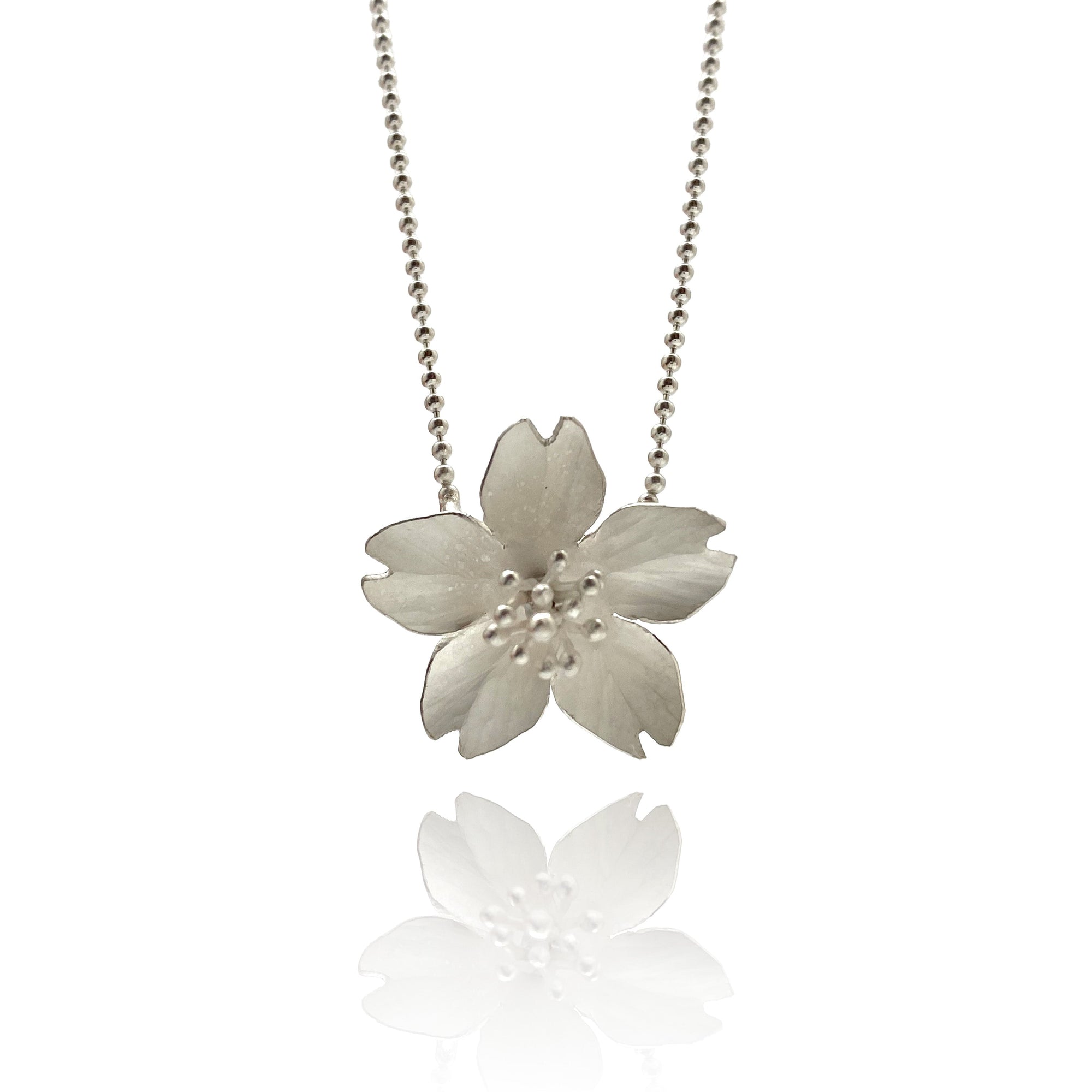 Cherry Blossom Necklace-Necklaces-Huiyu Chiu-Pistachios