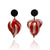 Christine Demmel - Candy Cane Earrings-Earrings-Wearing Red: Ignite the Fire-Pistachios