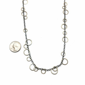 Circle Bunches Necklace - Long-Necklaces-Heather Guidero-Pistachios