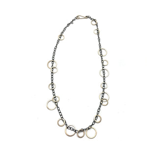 Circle Bunches Necklace - Short-Necklaces-Heather Guidero-Pistachios