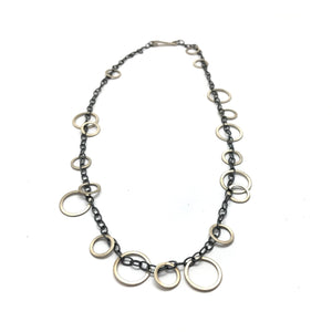 Circle Bunches Necklace - Short-Necklaces-Heather Guidero-Pistachios