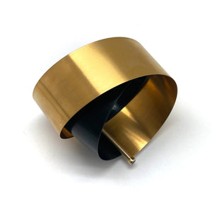 Coil Bracelet - Gold and Black-Bracelets-Radoslaw Szwed-Pistachios