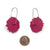 Coreopsis Flower Patch Earrings - Deep Pink-Earrings-Jess Dare-Pistachios