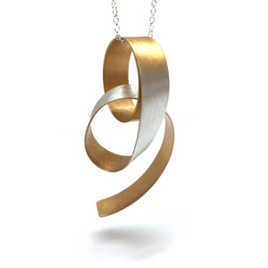 Curlicue Pendant-Necklaces-Aleksandra Przybysz-Pistachios