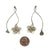 Dangling Cherry Blossom Earrings-Earrings-Huiyu Chiu-Pistachios