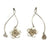 Dangling Cherry Blossom Earrings-Earrings-Huiyu Chiu-Pistachios